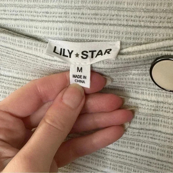 Wrap skirt white and silver - Picture 4 of 4